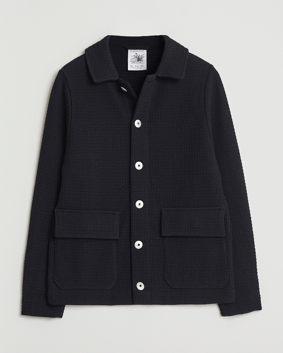 Herren | Pullover | S.N.S. Herning | Wool Chore Jacket Navy