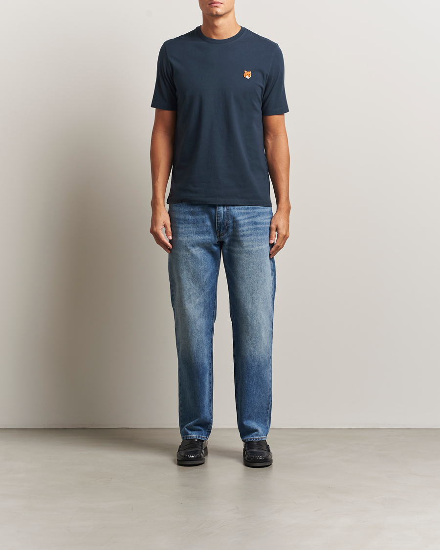 Herren | T-Shirts | Maison Kitsuné | Fox Head T-Shirt Classic Navy