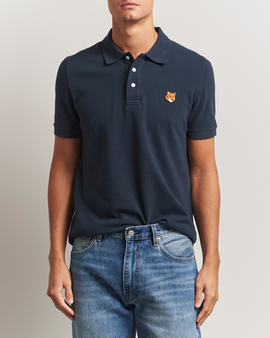 Herren | Poloshirts | Maison Kitsuné | Fox Head Polo Classic Navy