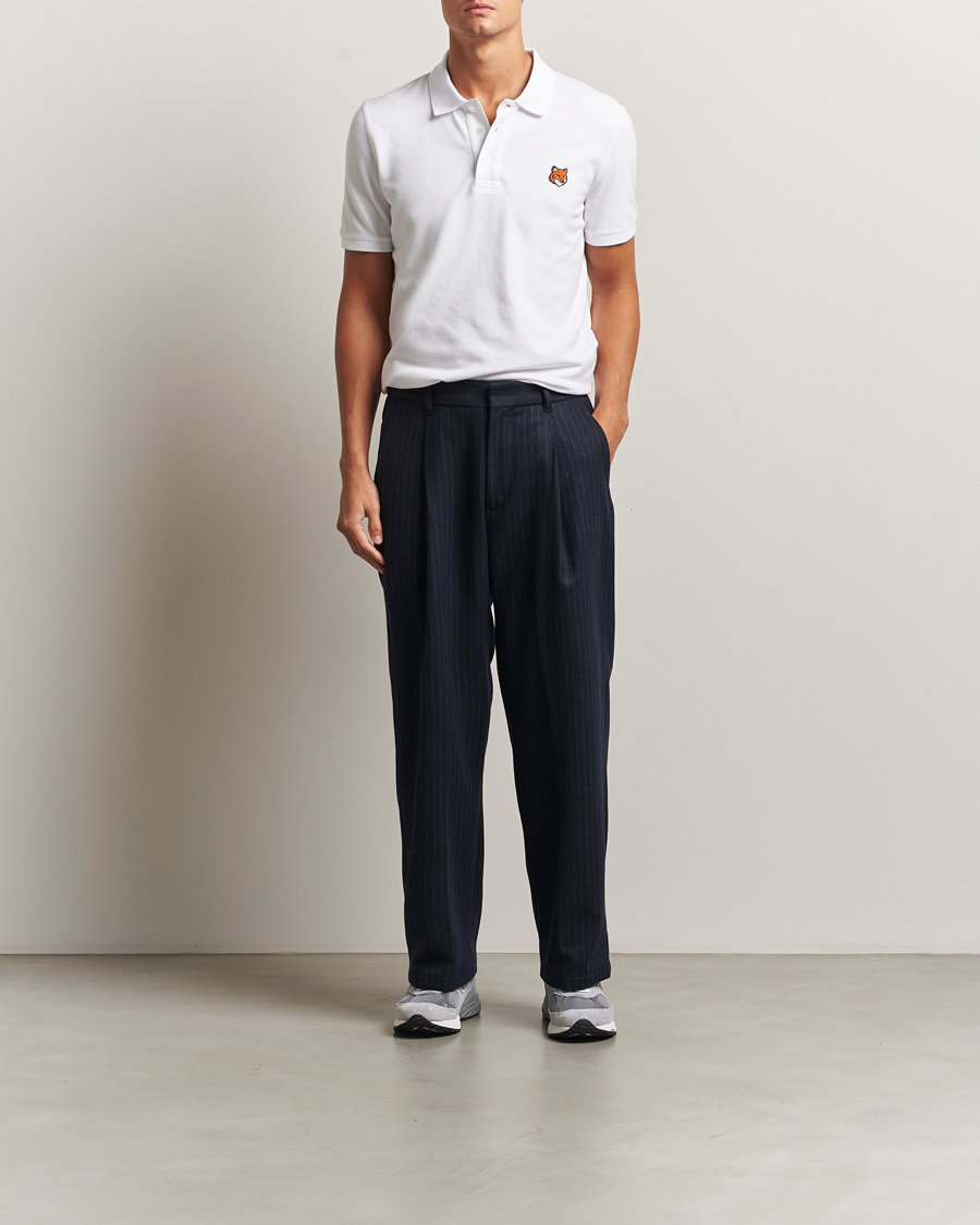 Herren | Poloshirts | Maison Kitsuné | Fox Head Polo White
