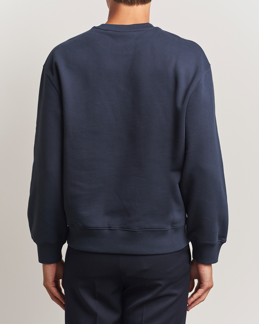 Herren | Pullover | Maison Kitsuné | Grey Fox Head Sweatshirt Classic Navy