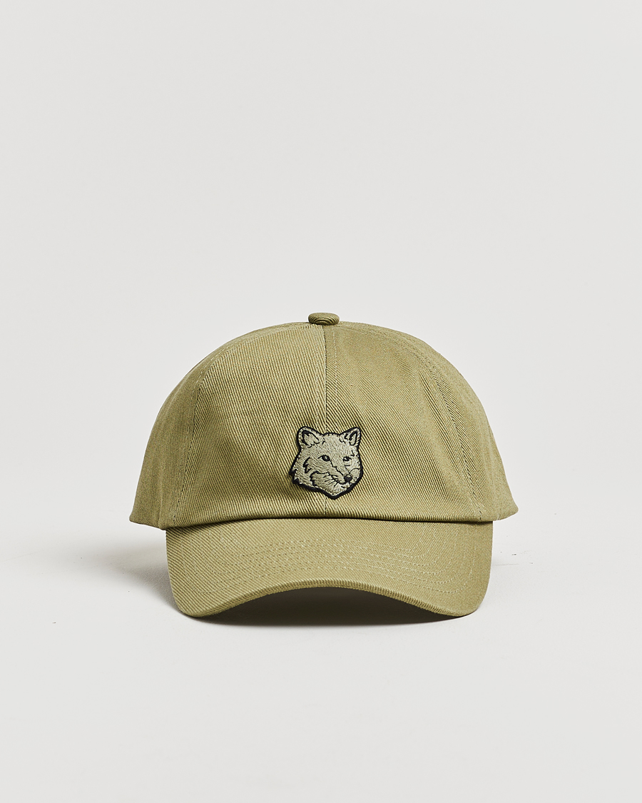 Herren | Hüte & Mützen | Maison Kitsuné | Tonal Fox Head Cap Laurel Green