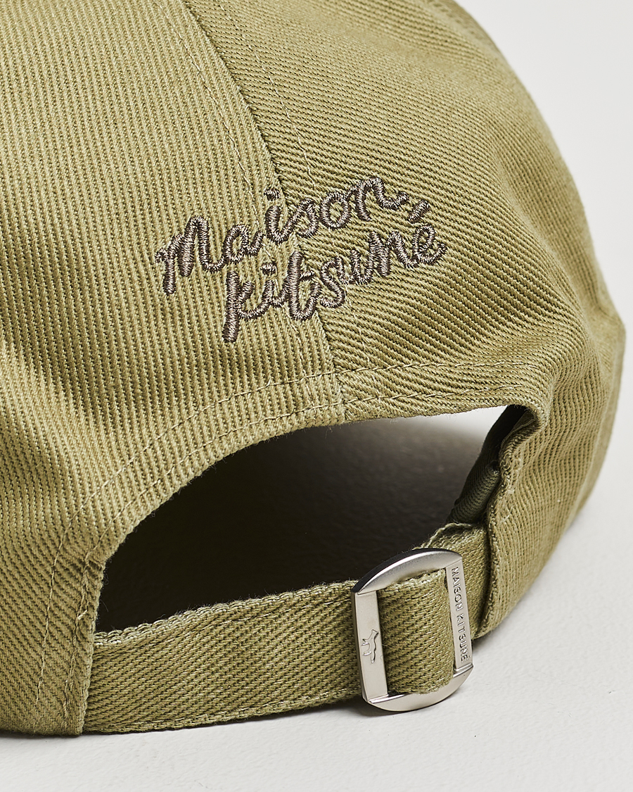 Herren | Hüte & Mützen | Maison Kitsuné | Tonal Fox Head Cap Laurel Green