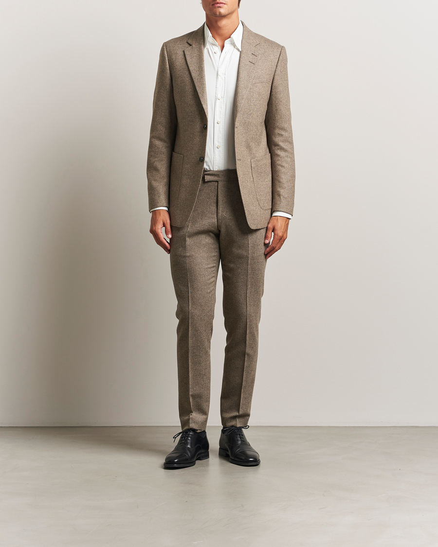 Herren | Sakkos | Tiger of Sweden | Justin Brushed Wool Blazer Burlywood