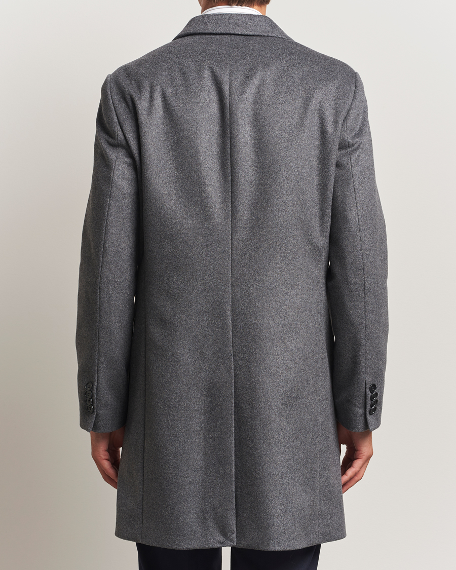 Herren | Jacken | Tiger of Sweden | Finnan Wool/Cashmere Coat Dark Grey Melange