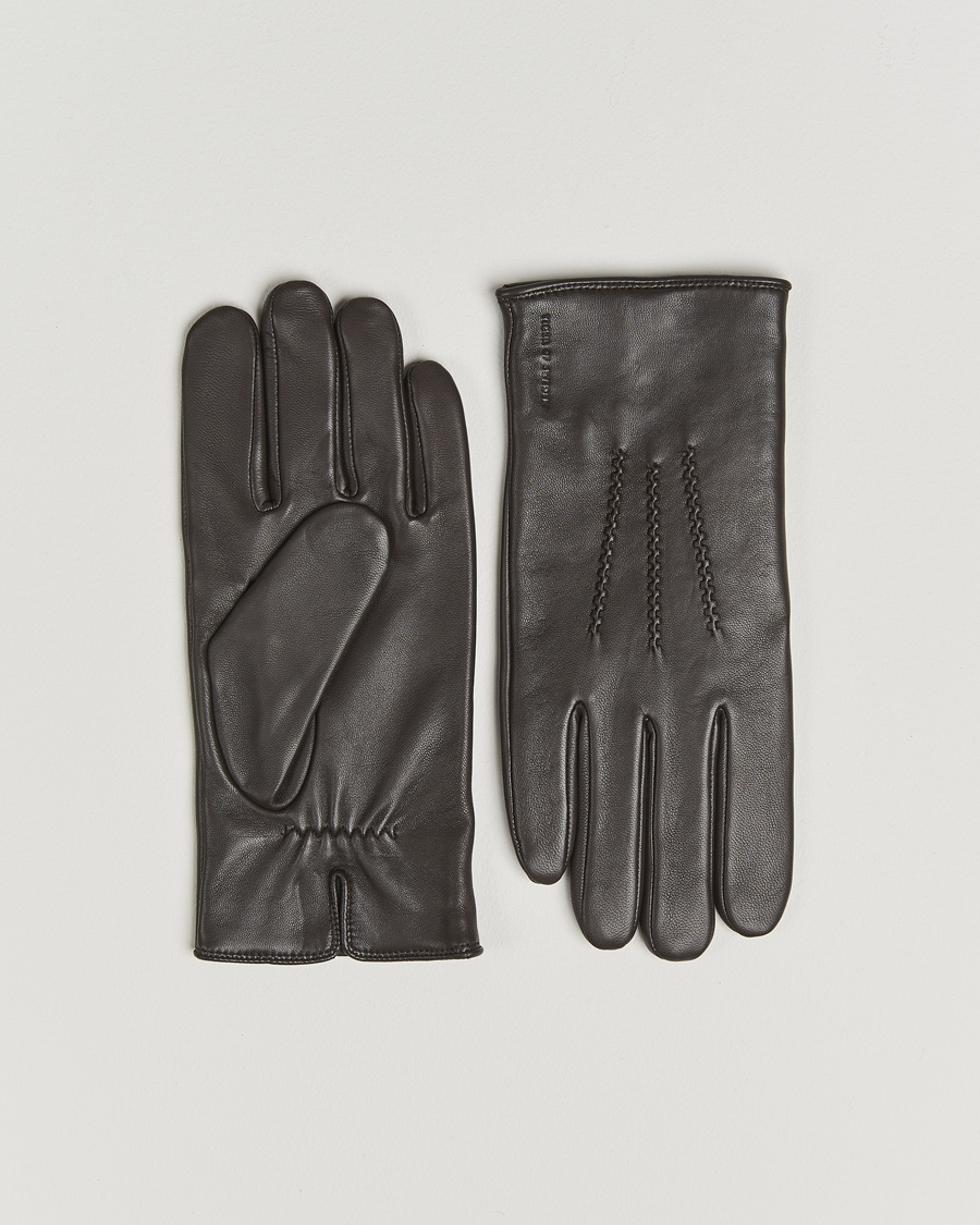 Herren | Handschuhe | Tiger of Sweden | Garvin Leather Glove Dark Brown