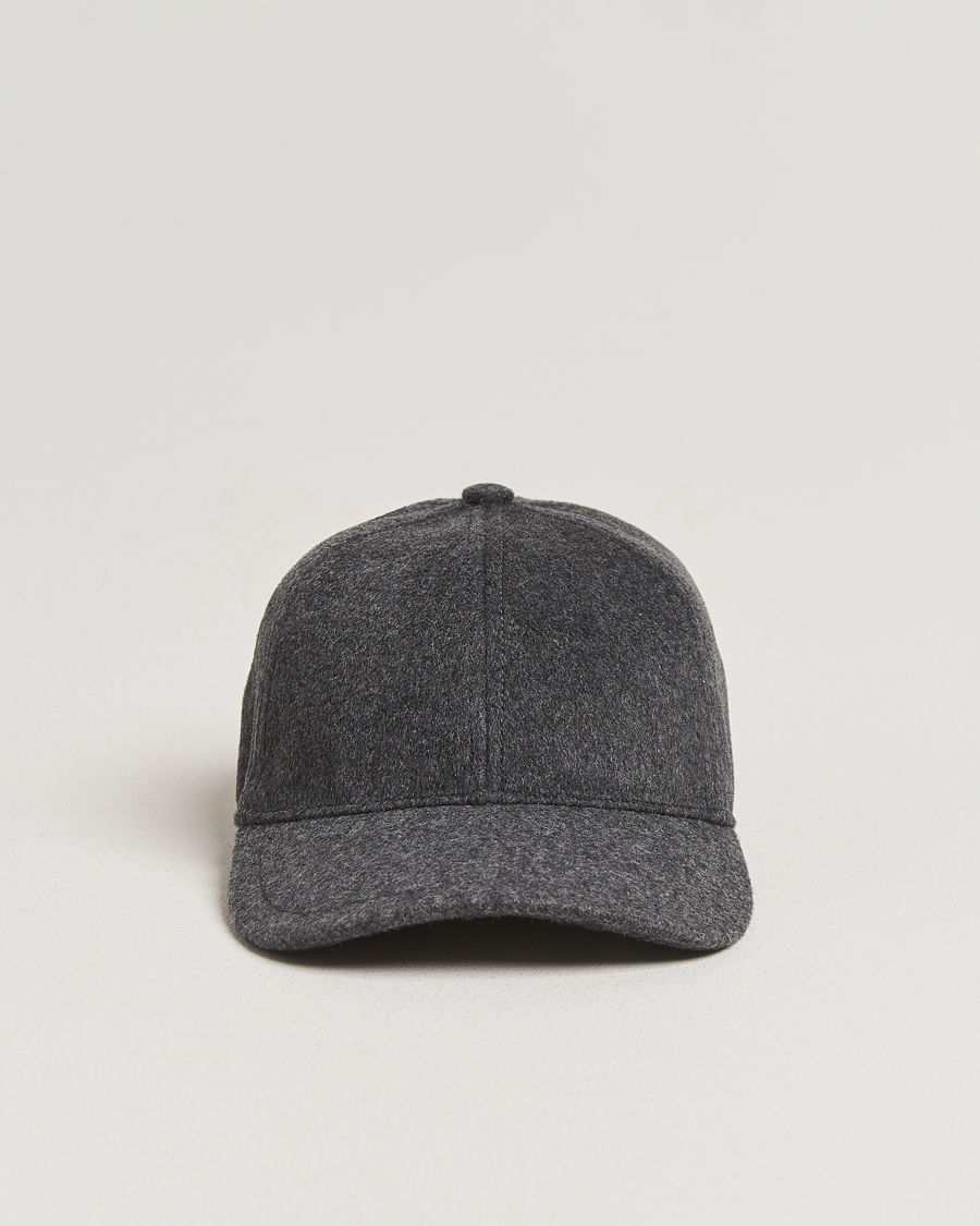 Herren | Tiger of Sweden Hent Wool/Cashmere Cap Dark Grey Melange | Tiger of Sweden | Hent Wool/Cashmere Cap Dark Grey Melange