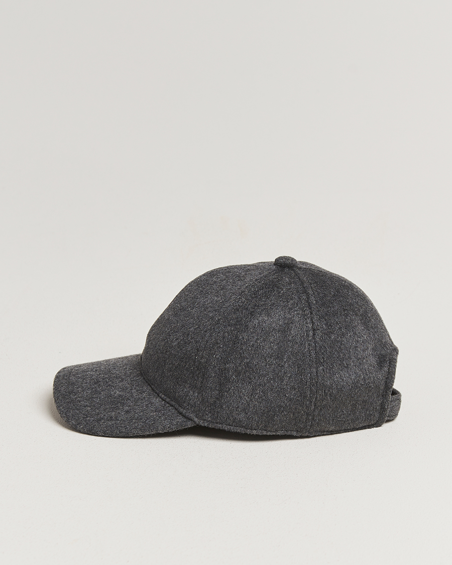 Herren | Tiger of Sweden Hent Wool/Cashmere Cap Dark Grey Melange | Tiger of Sweden | Hent Wool/Cashmere Cap Dark Grey Melange