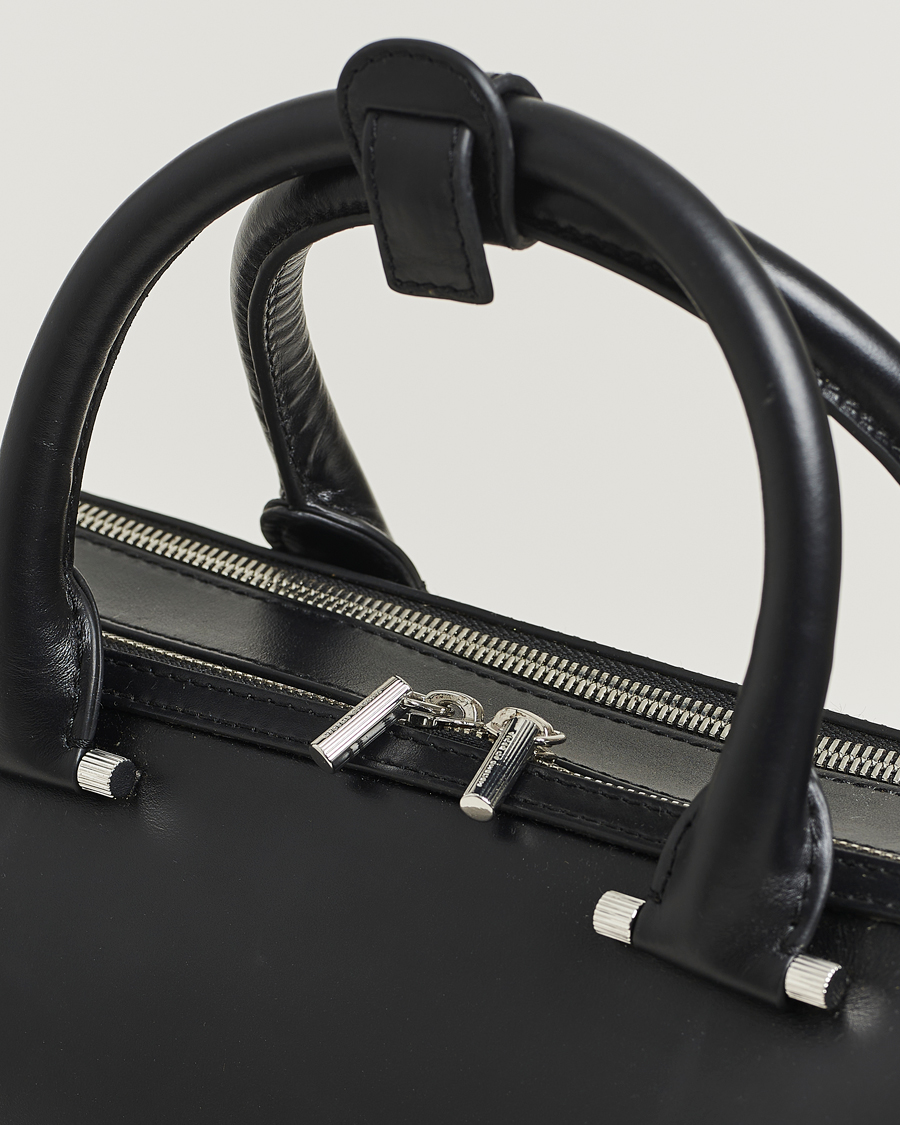 Herren | Taschen | Tiger of Sweden | Valise Smooth Leather Double Zip Briefcase Black