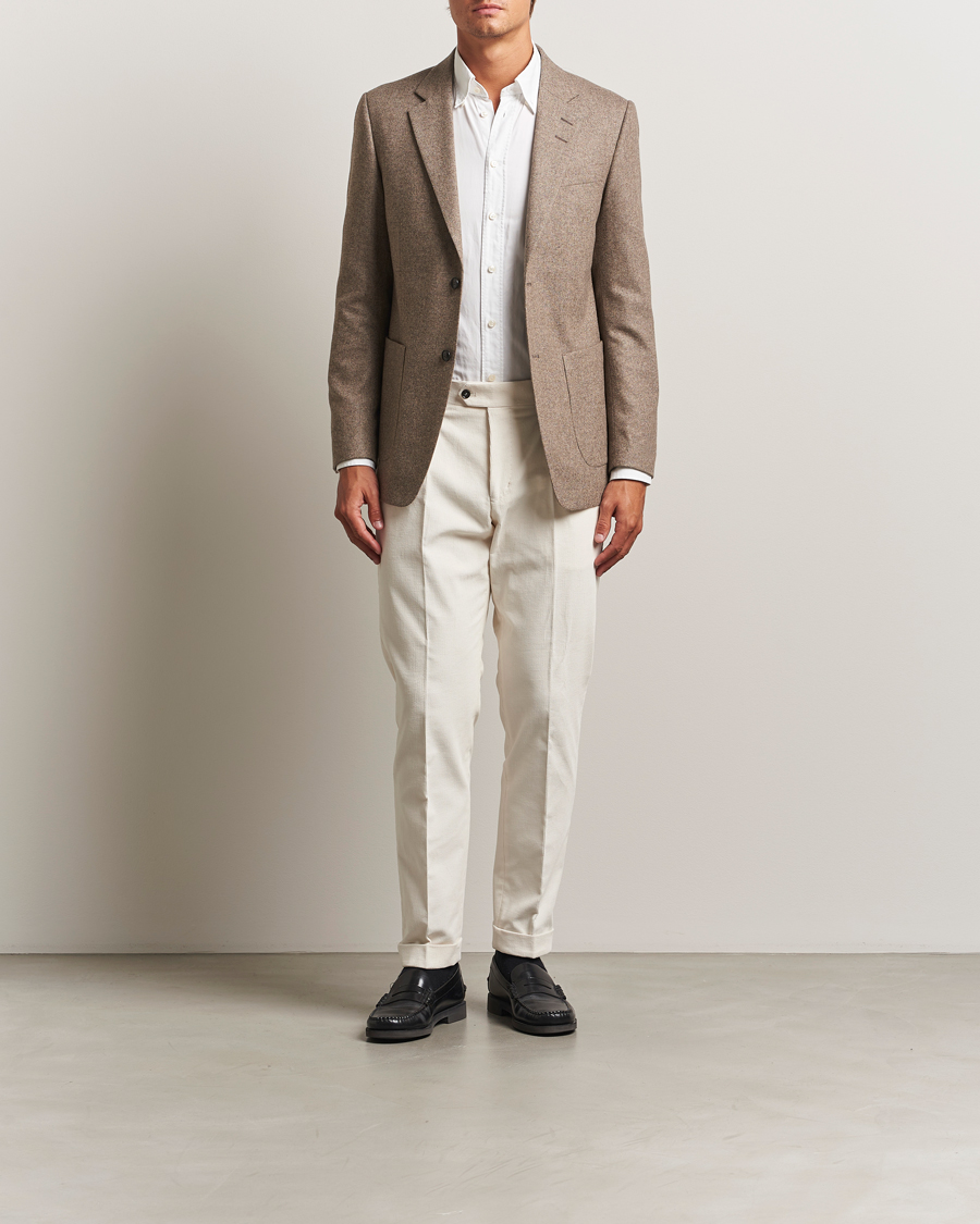 Herren | Hosen | Tiger of Sweden | Tenuta Pleated Corduroy Trousers Light Ivory