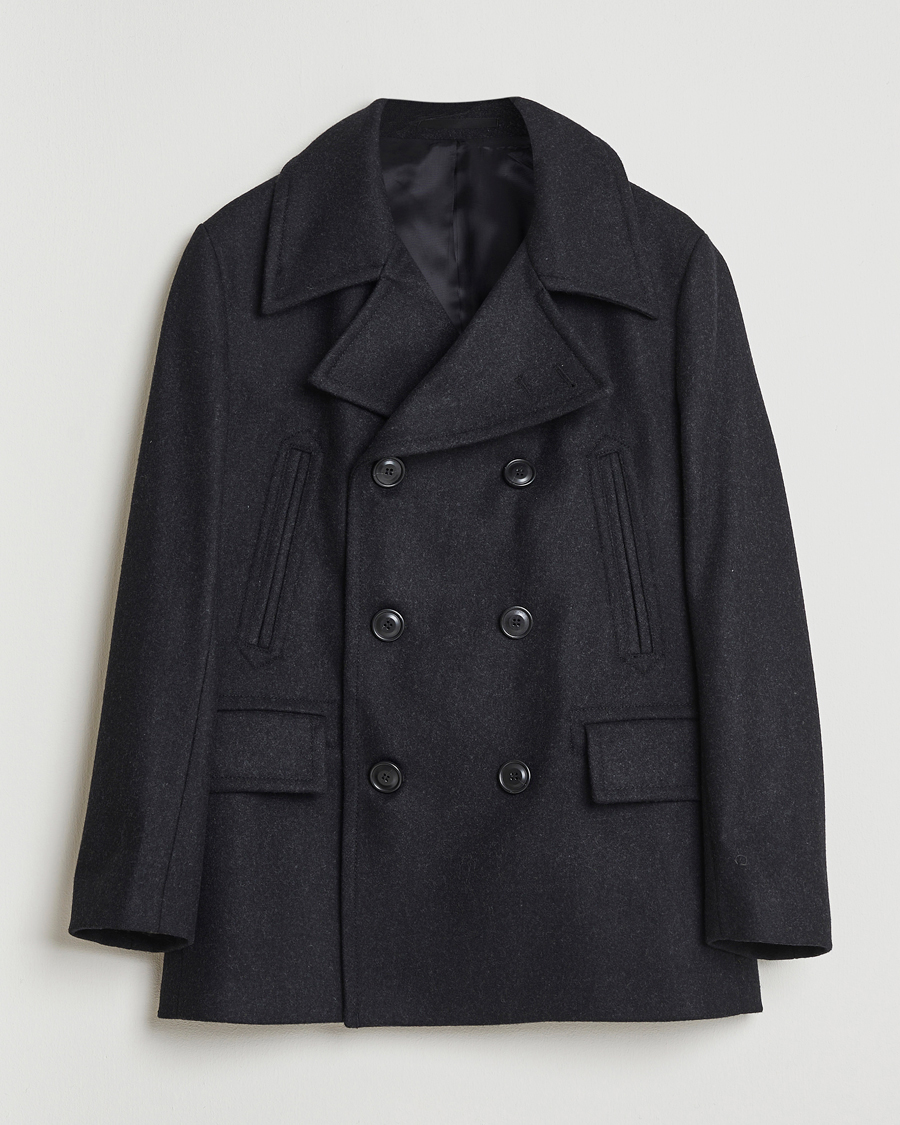 Herren | Jacken | Tiger of Sweden | Mahler Wool/Cashmere Peacoat Charcoal