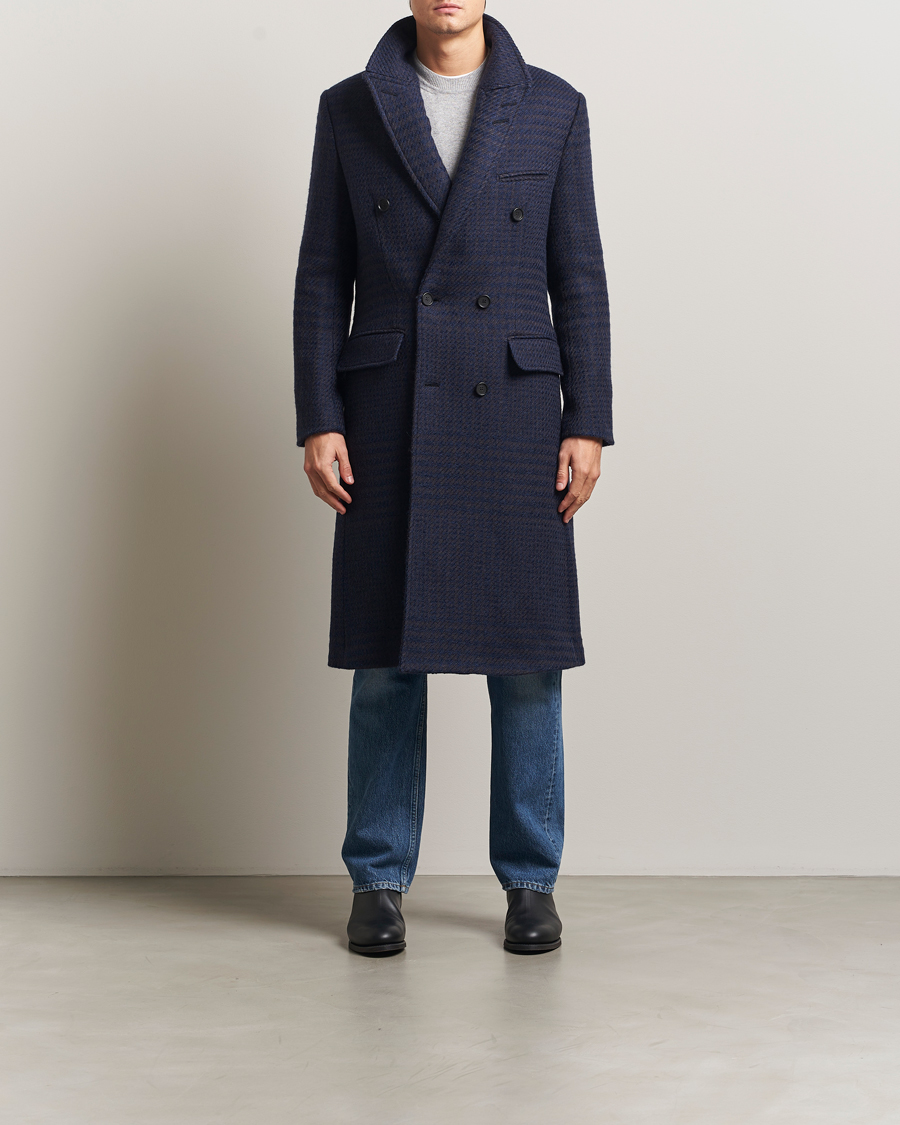 Herren | Jacken | Tiger of Sweden | Hennri Swedish Wool Double Breasted Coat Light Ink