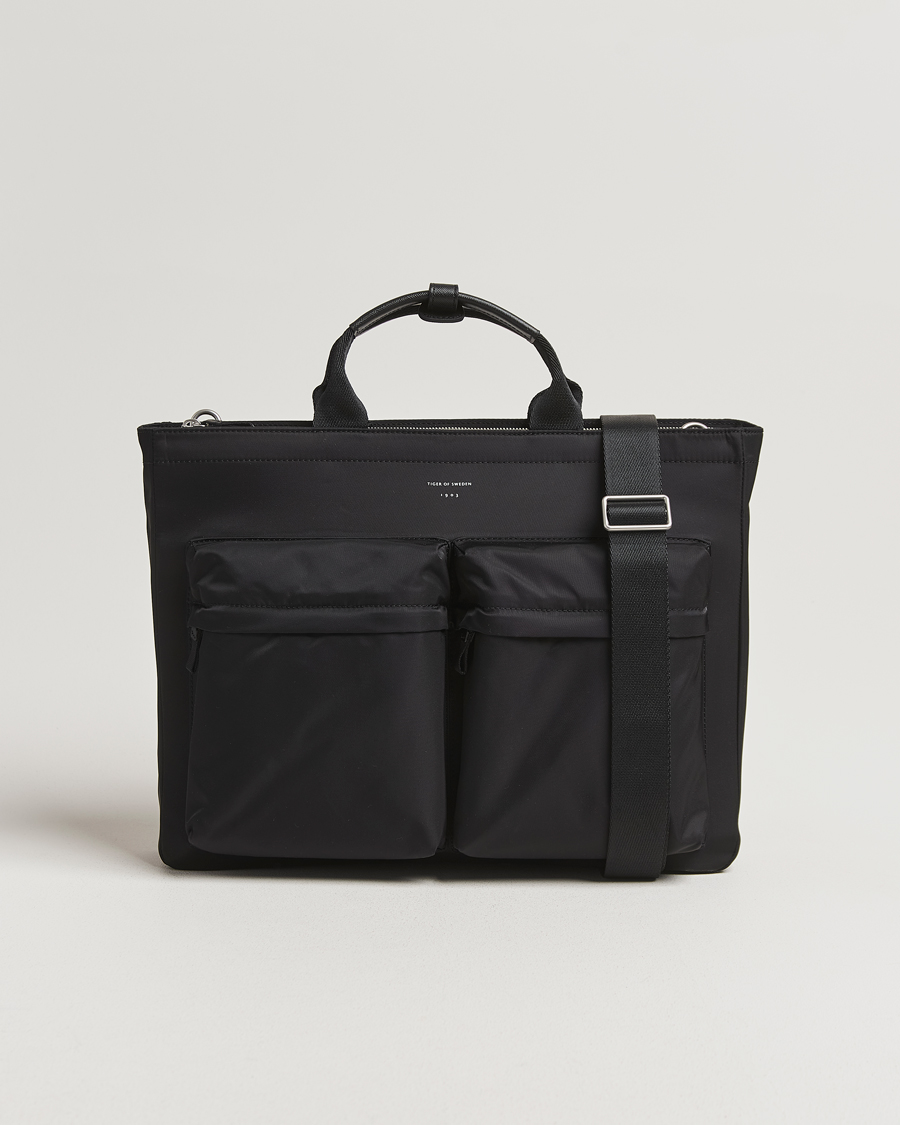 Herren | Taschen | Tiger of Sweden | Sonor Nylon Briefcase Black