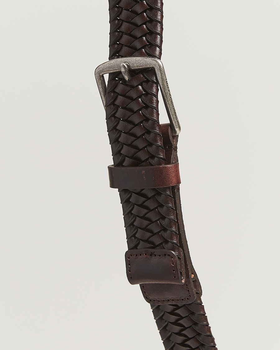 Herren | Tiger of Sweden Braidant Braided Belt Dark Brown | Tiger of Sweden | Braidant Braided Belt Dark Brown