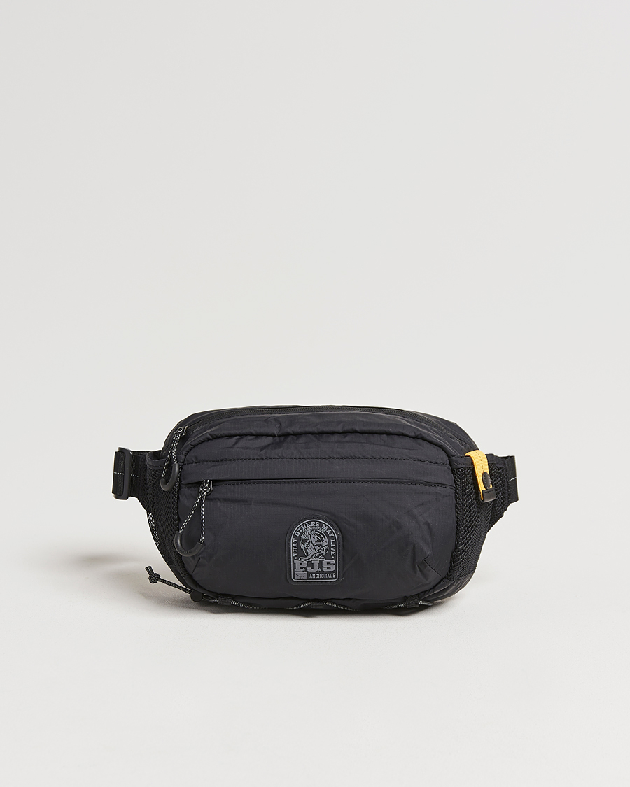Herren | Parajumpers Edric Nylon Ripstop Waistbag Black | Parajumpers | Edric Nylon Ripstop Waistbag Black
