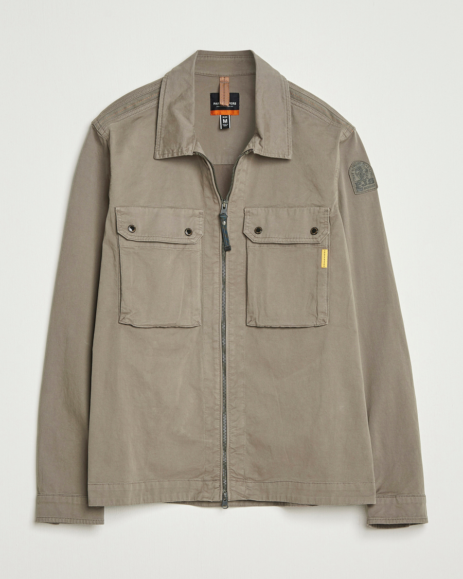 Herren | Jacken | Parajumpers | Tel Garment Dyed Claimer Shirt Jacket Olive Grey