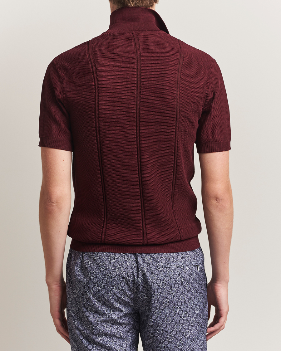 Herren | Poloshirts | Orlebar Brown | Horton Pique Texture Polo Damson