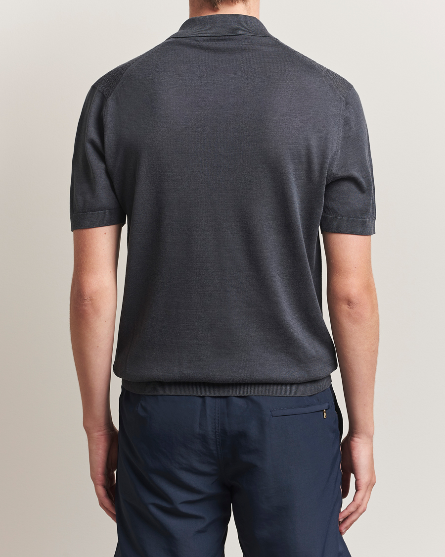 Herren | Poloshirts | Orlebar Brown | Burnham Silk/Cotton Polo Granite