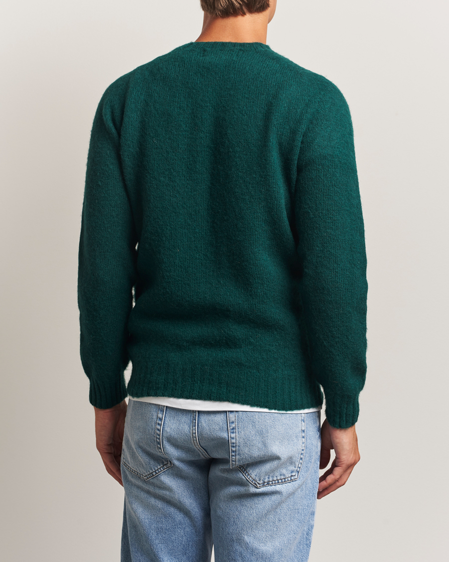 Herren | Pullover | Harley Of Scotland | Brushed Supersoft Lambswool Crewneck Tartan