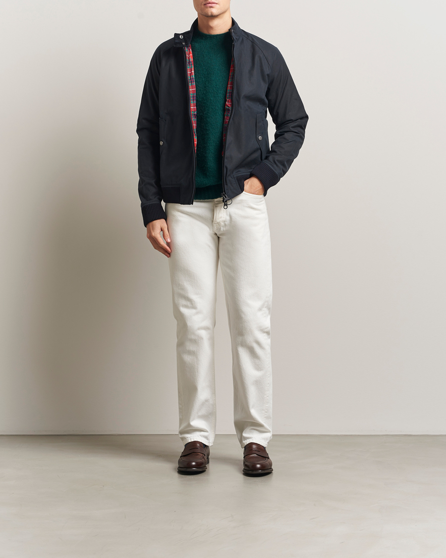 Herren | Jacken | Baracuta | Barbour x Porton Waxed Jacket Navy