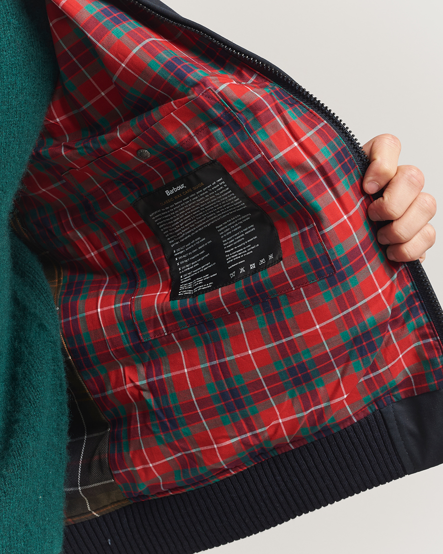 Herren | Jacken | Baracuta | Barbour x Porton Waxed Jacket Navy