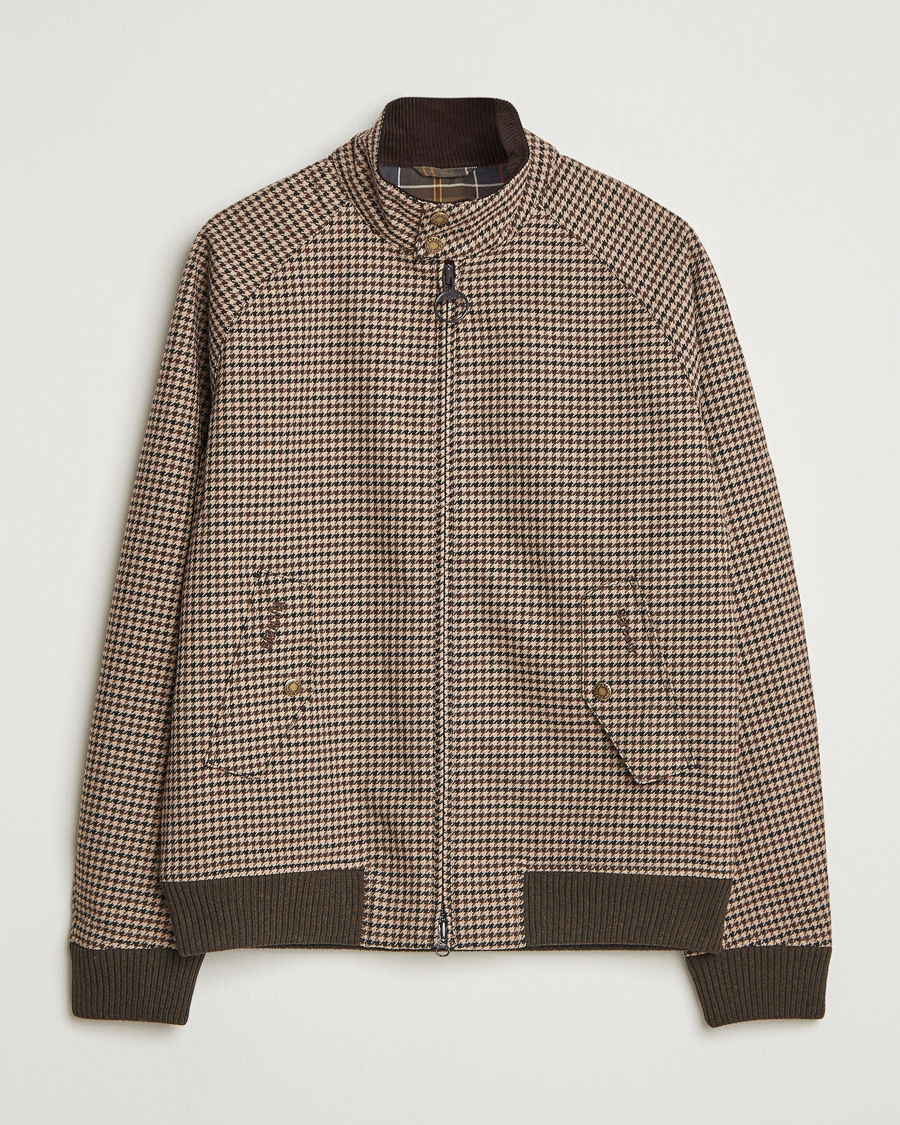 Herren | Jacken | Baracuta | Barbour x Porton Houndstooth Jacket Brown