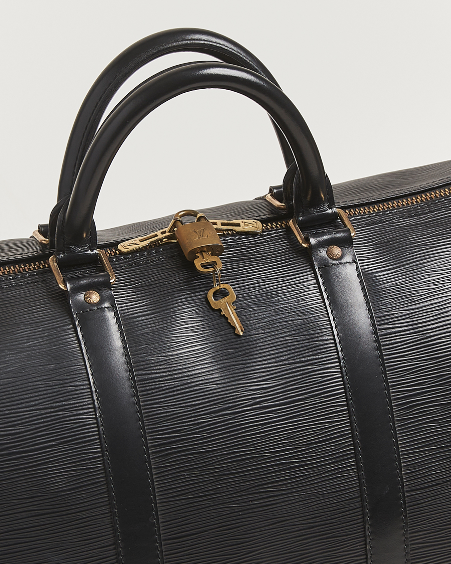 Herren | Louis Vuitton Pre-Owned Keepall 50 Epi Leather Black | Louis Vuitton Pre-Owned | Keepall 50 Epi Leather Black