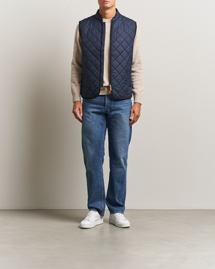Herren | Westen | Morris | Teddy Quilted Vest Navy