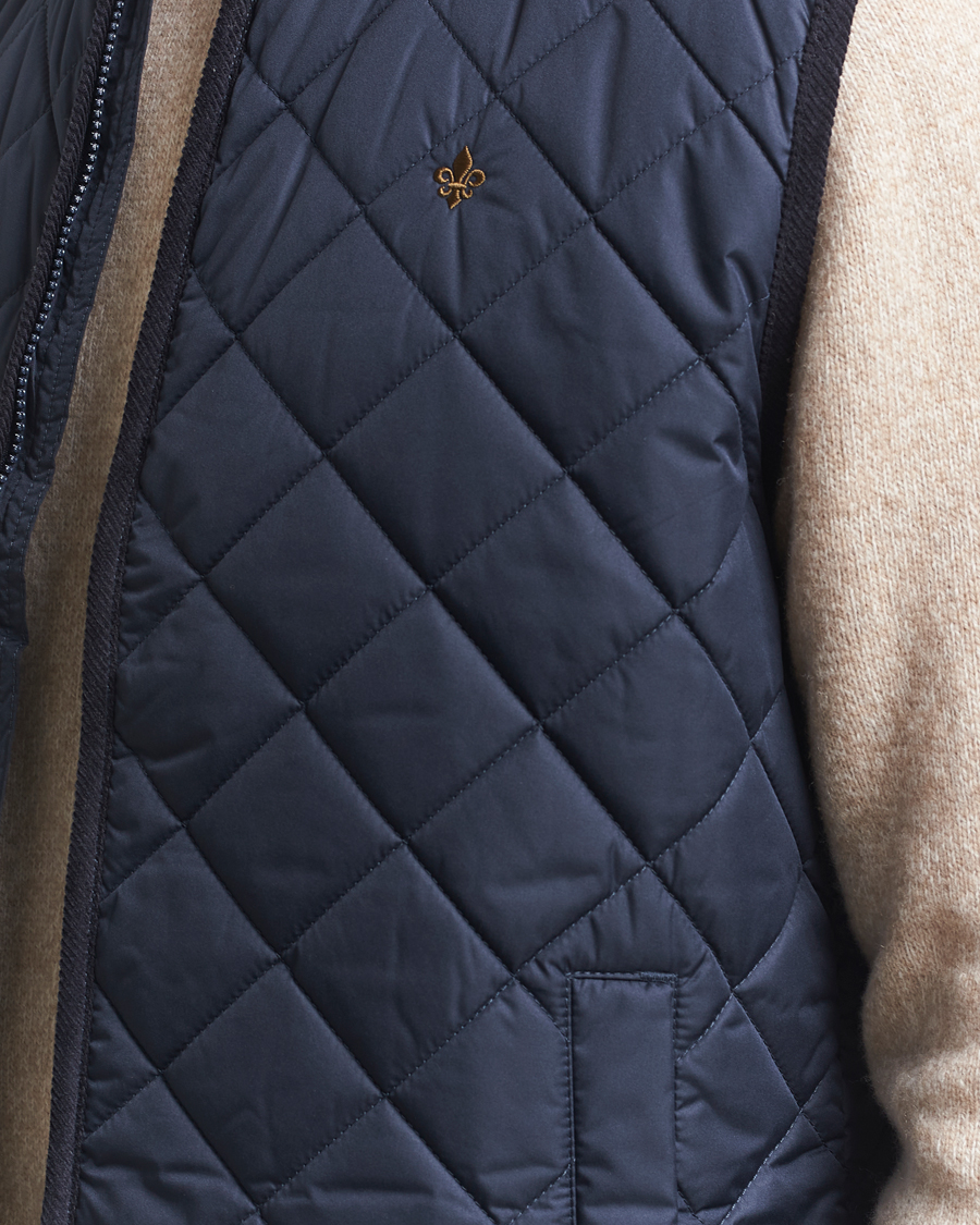 Herren | Westen | Morris | Teddy Quilted Vest Navy