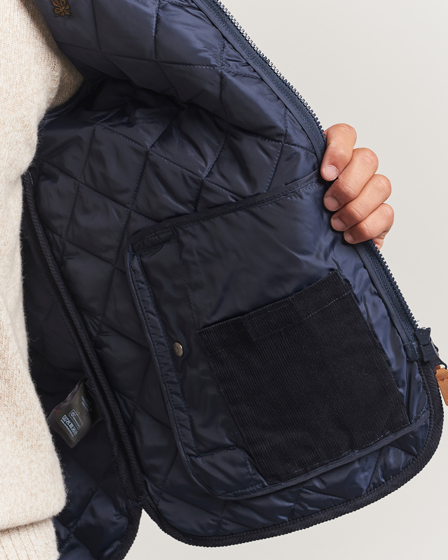 Herren | Westen | Morris | Teddy Quilted Vest Navy