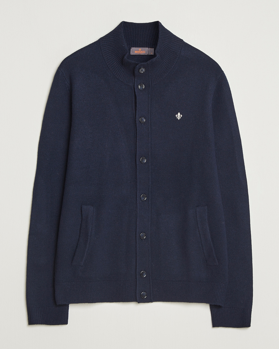 Herren | Pullover | Morris | Hertford Button Cardigan Navy