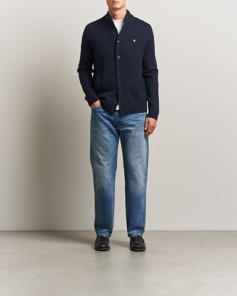 Herren | Pullover | Morris | Hertford Button Cardigan Navy