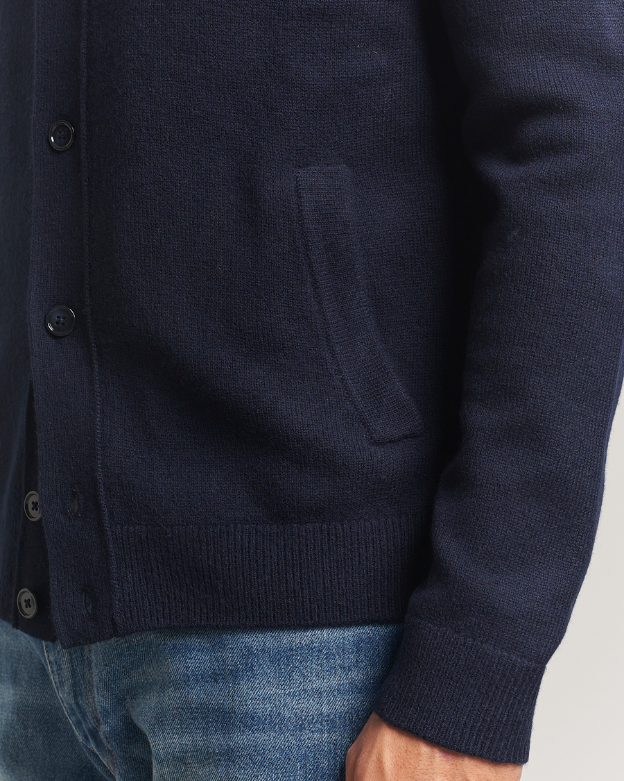Herren | Pullover | Morris | Hertford Button Cardigan Navy