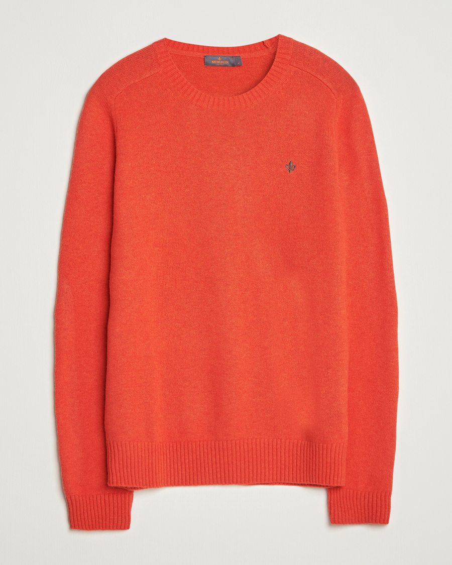 Herren | Pullover | Morris | Hertford Lambswool Merino Crew Neck Red