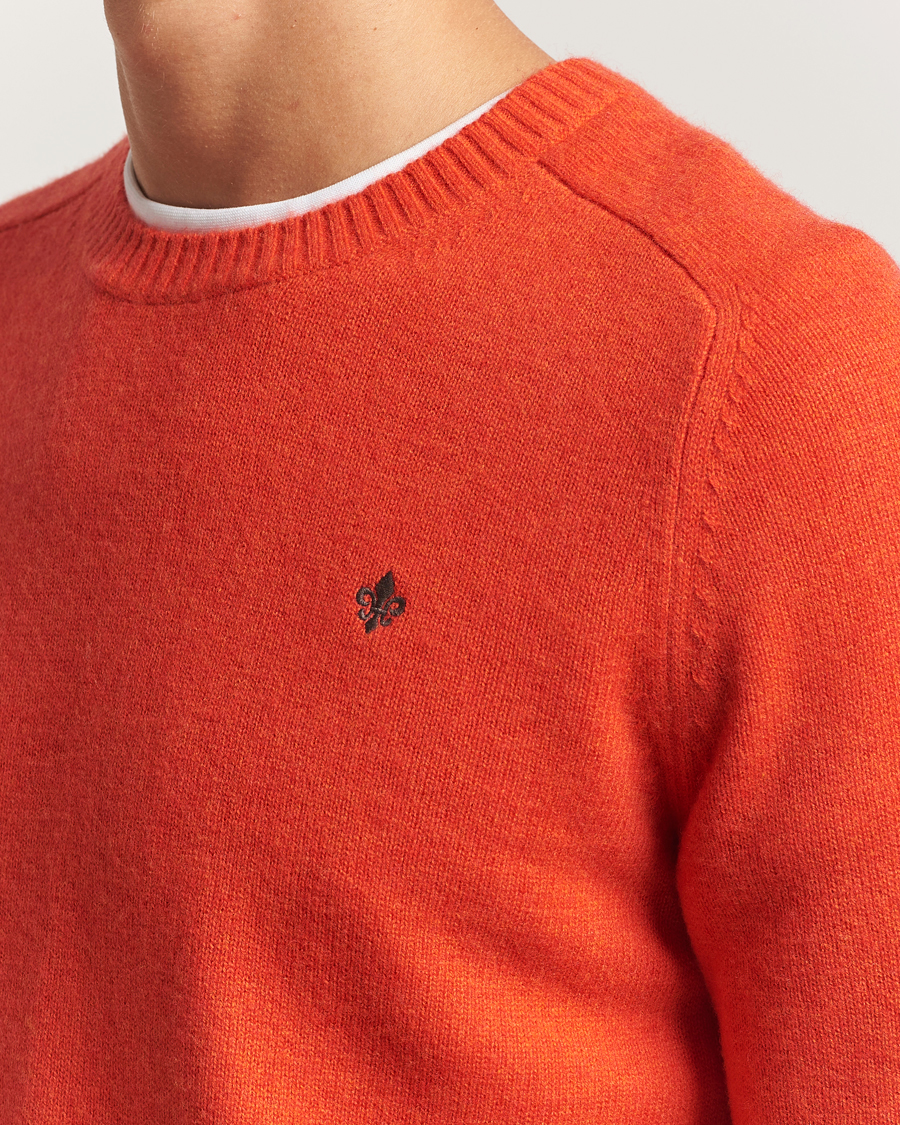 Herren | Pullover | Morris | Hertford Lambswool Merino Crew Neck Red