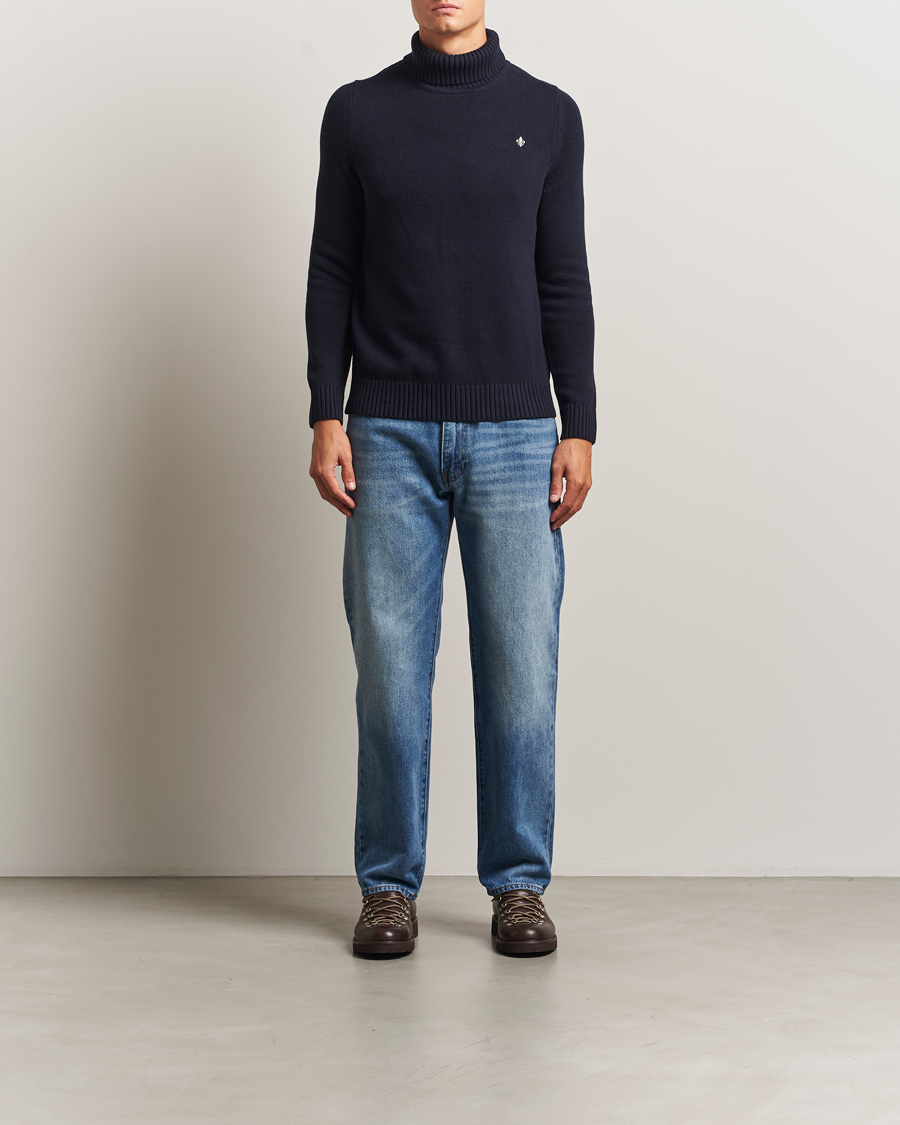 Herren | Pullover | Morris | Howard Roller Neck Navy