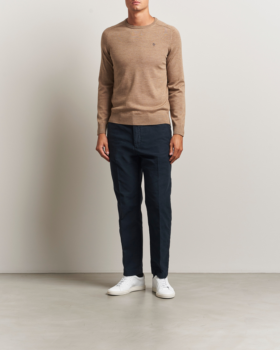 Herren | Pullover | Morris | Merino O-Neck Camel