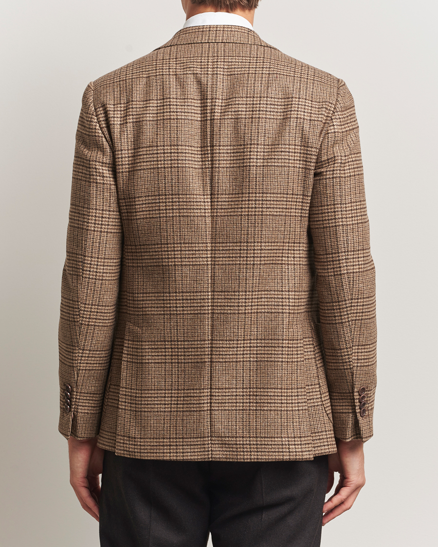 Herren | Sakkos | Morris | Wool Silk Houndstooth Blazer Brown