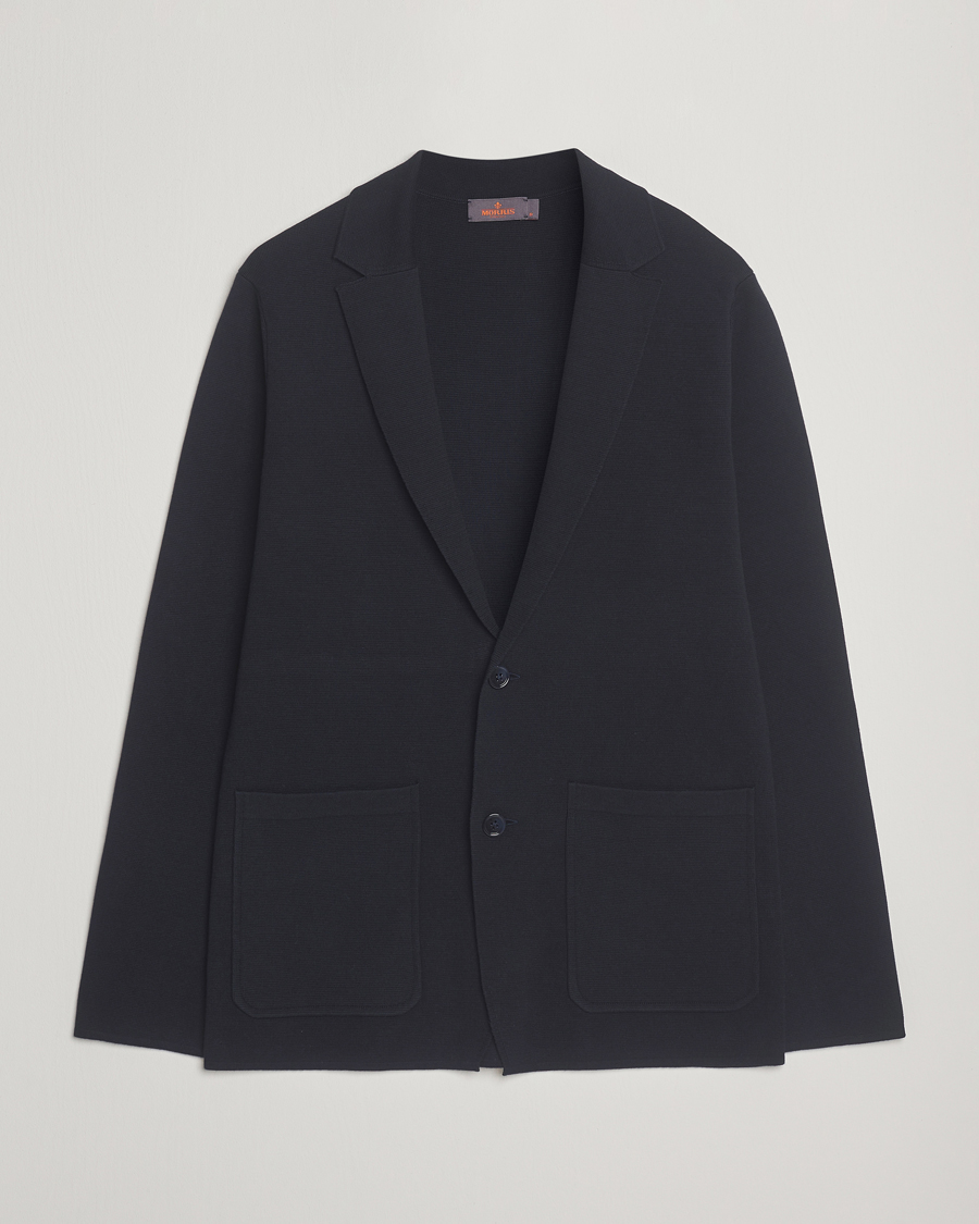 Herren | Sakkos | Morris | Jake Knitted Blazer Old Blue