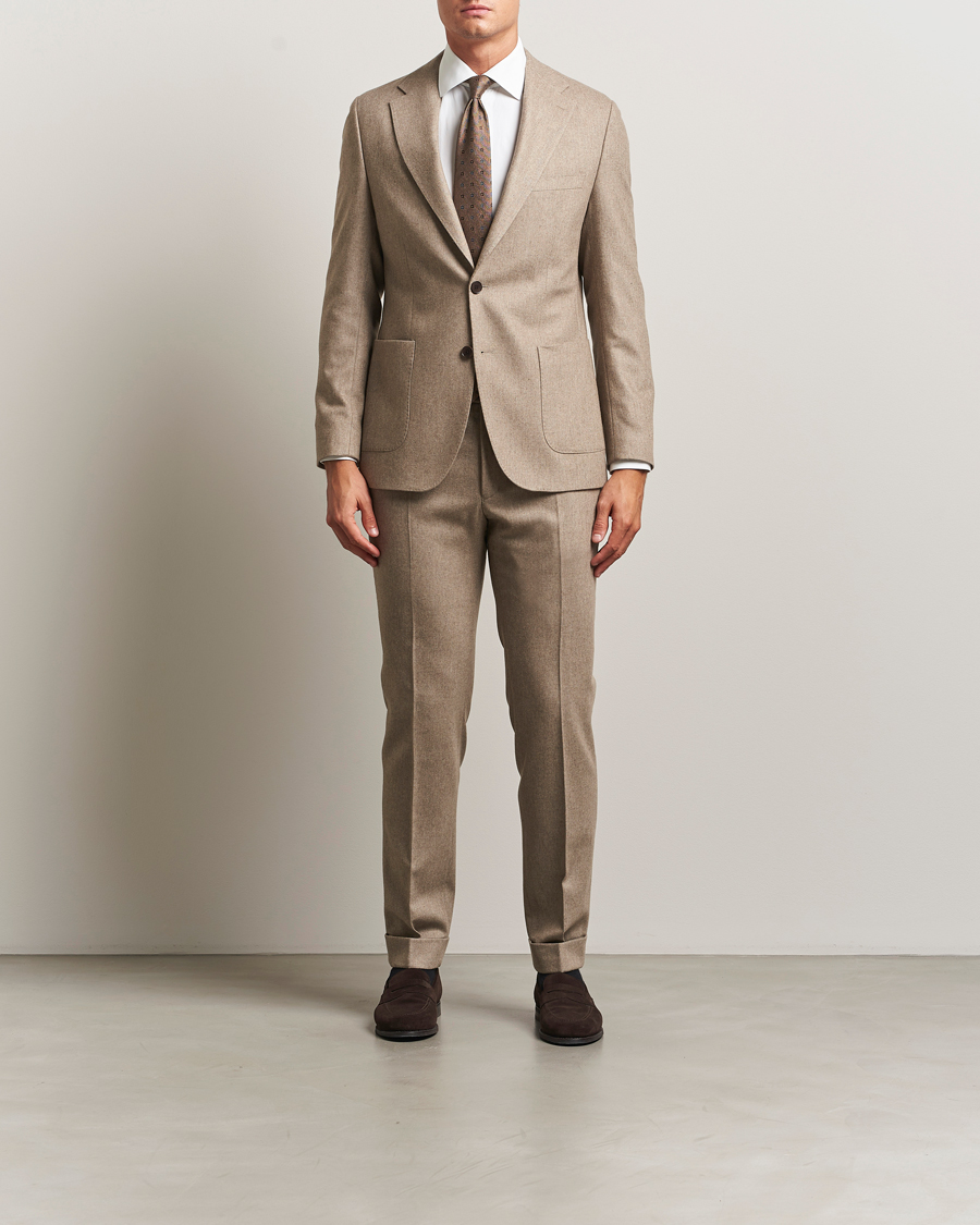 Herren | Hosen | Morris | Jack Flannel Trousers Khaki