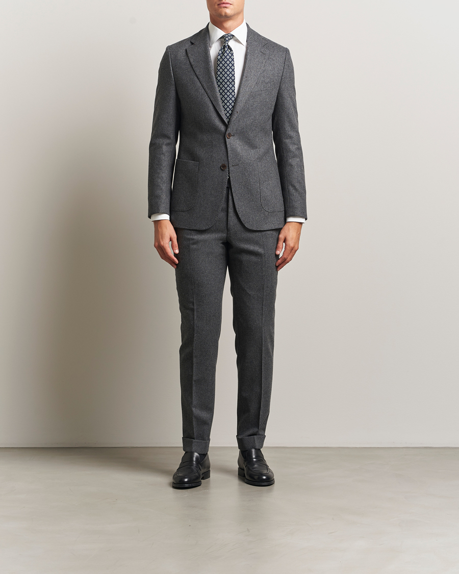 Herren | Hosen | Morris | Jack Flannel Trousers Grey