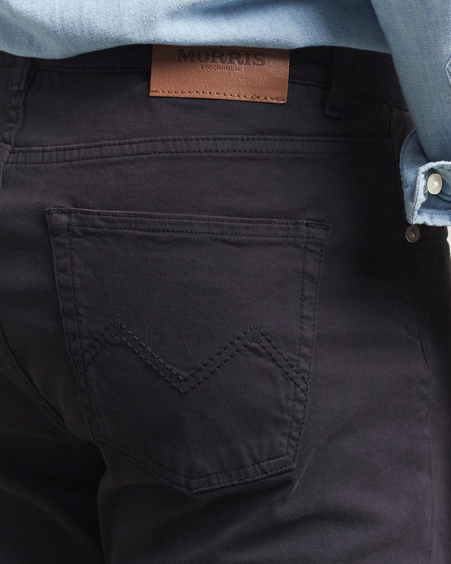 Herren | Hosen | Morris | James Brushed 5-Pocket Pants Blue