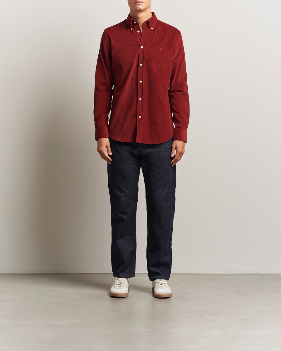 Herren | Hemden | Morris | Douglas Corduroy Shirt Red