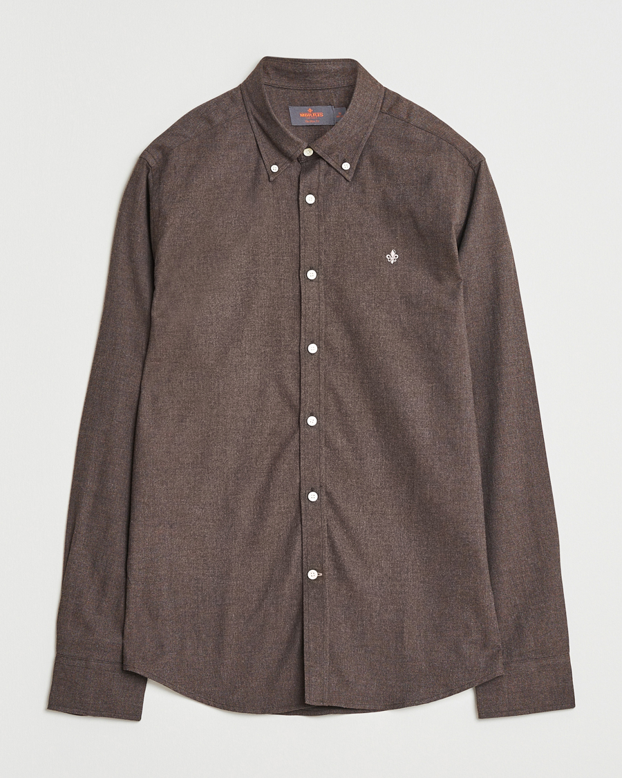 Herren | Hemden | Morris | Watts Flannel Shirt Brown