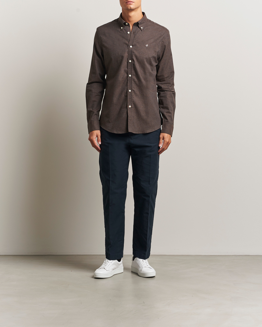 Herren | Hemden | Morris | Watts Flannel Shirt Brown