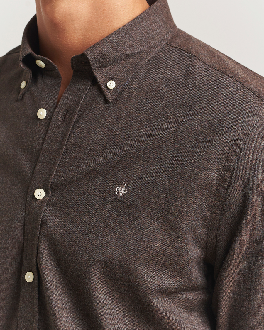 Herren | Hemden | Morris | Watts Flannel Shirt Brown