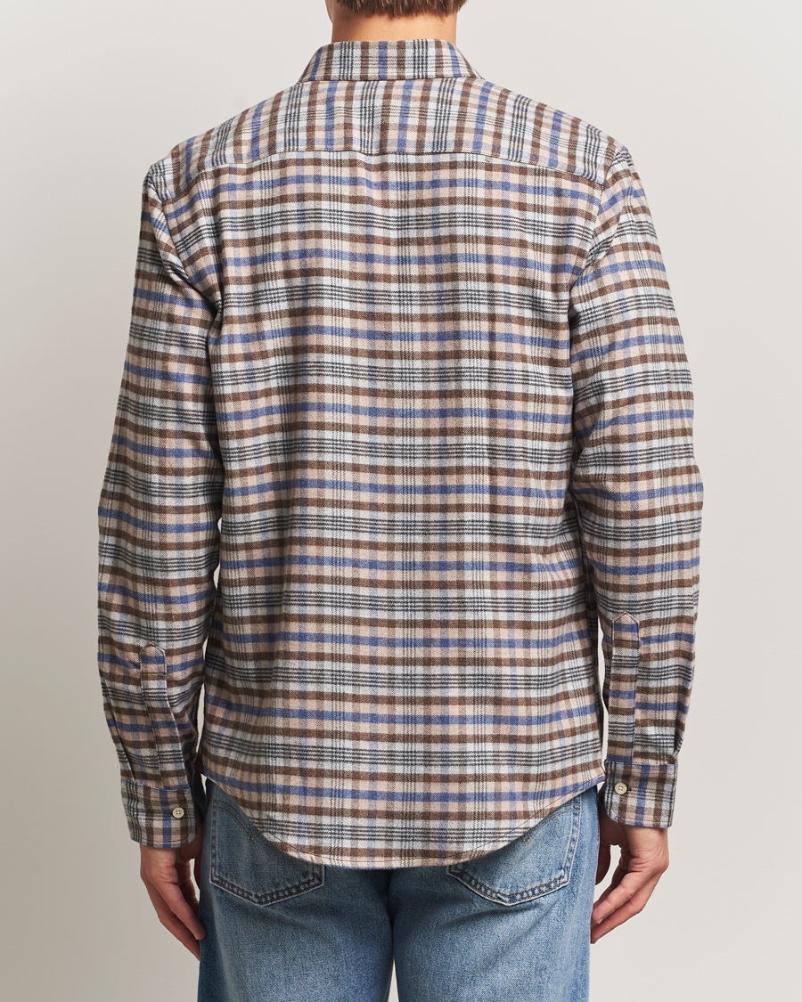 Herren | Hemden | Morris | Flannel Check Shirt Brown