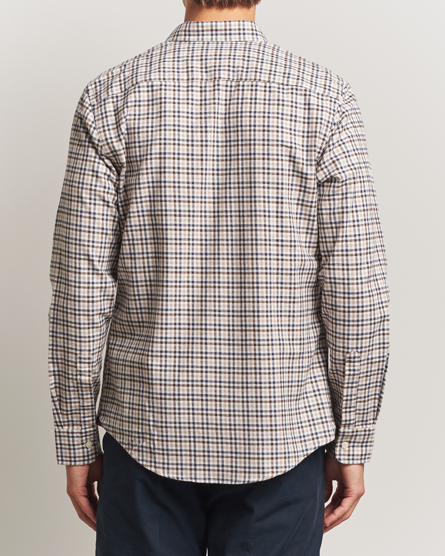 Herren | Hemden | Morris | Watts Flannel Check Shirt Brown