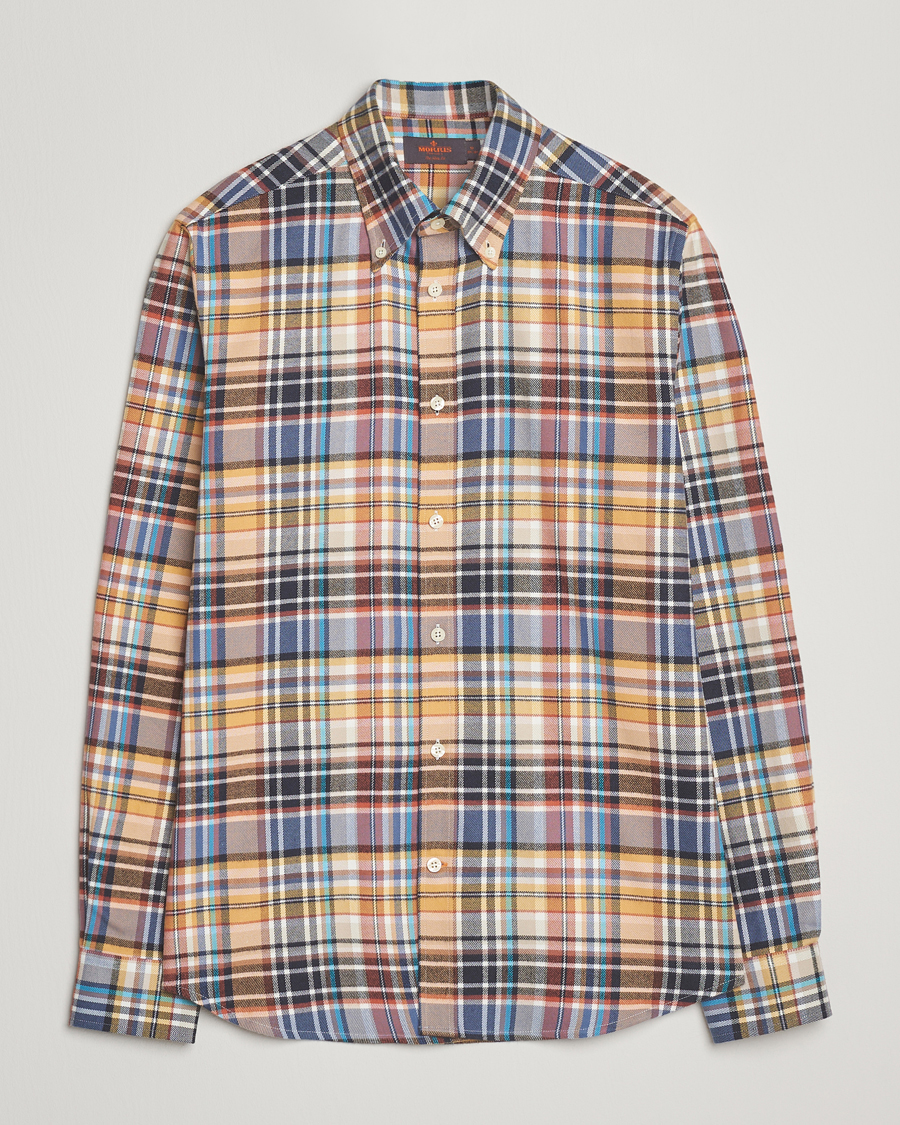 Herren | Hemden | Morris | Happy Tartan Check Shirt Yellow