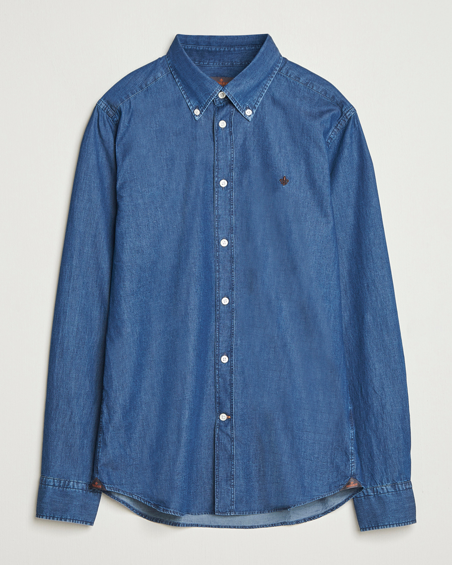 Herren | Hemden | Morris | Light Denim Shirt Blue